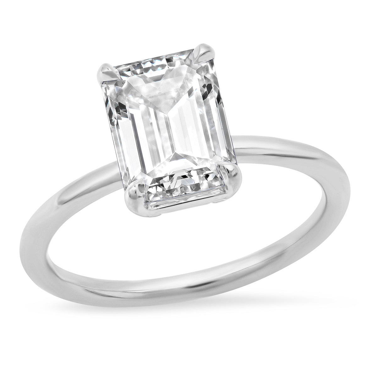 Sold - 2.50 Carat Emerald Cut Engagement Ring