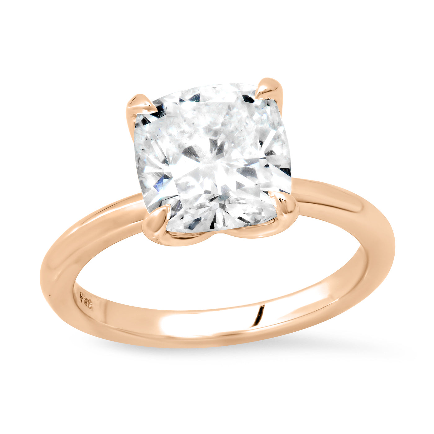 Sold - 3.00 Carat Cushion Cut Engagement Ring