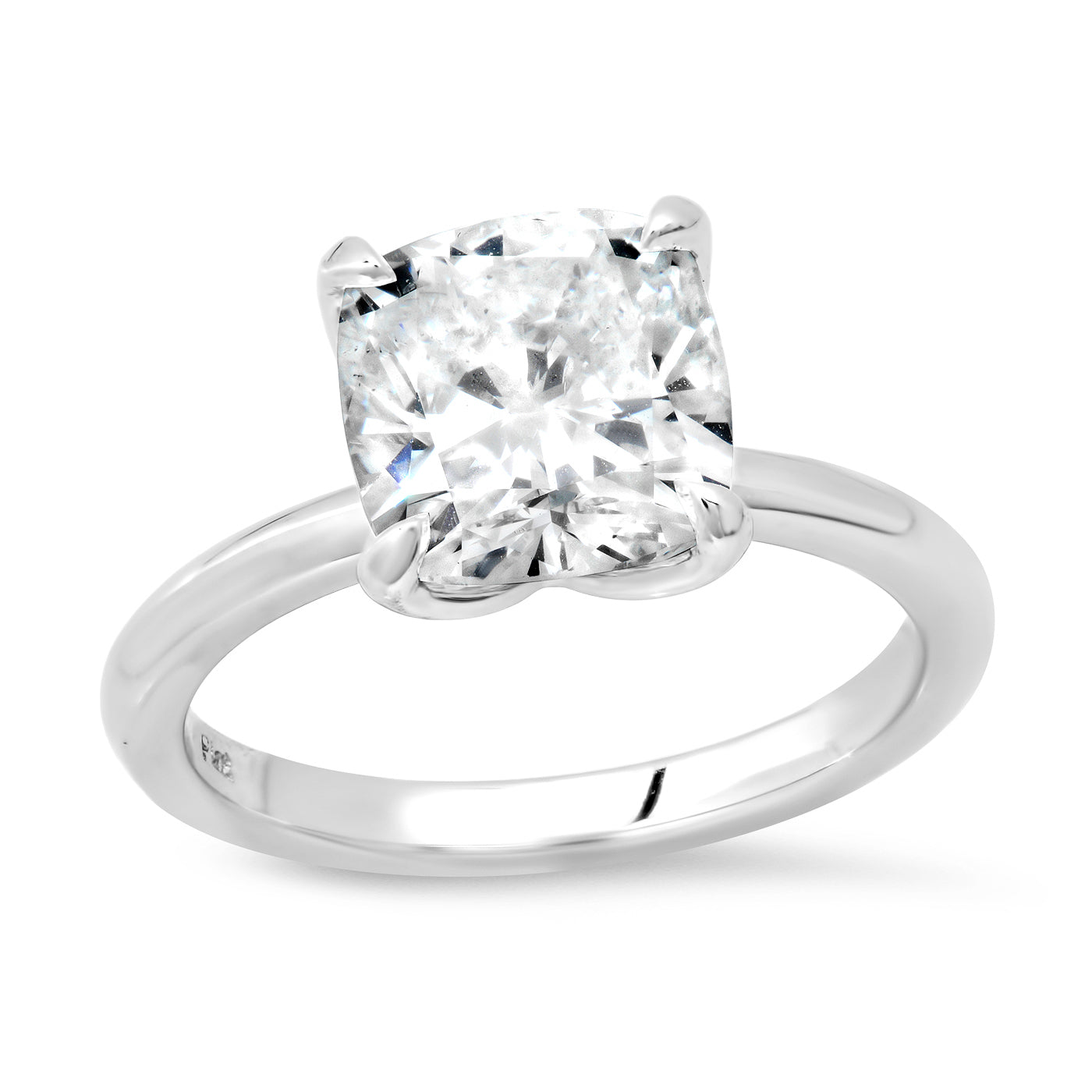 Sold - 3.00 Carat Cushion Cut Engagement Ring