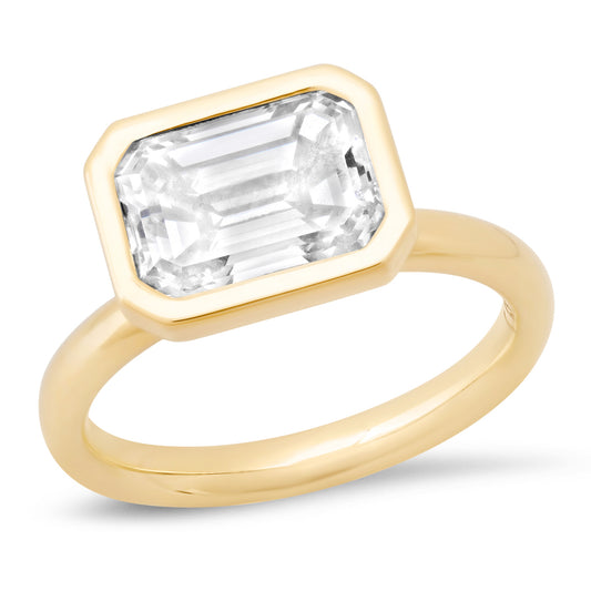 Sold - 2.41 Carat Emerald Cut Engagement Ring