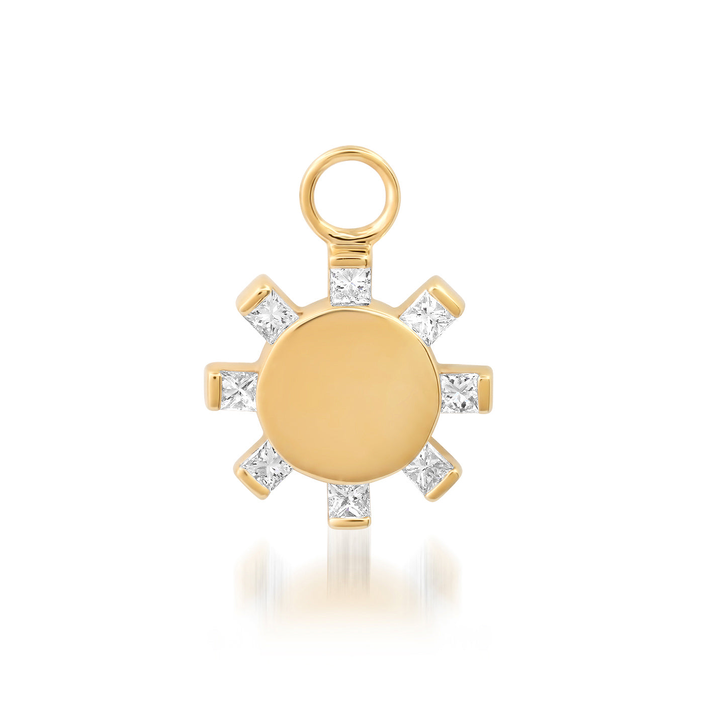 14K Yellow Gold Sunshine Charm