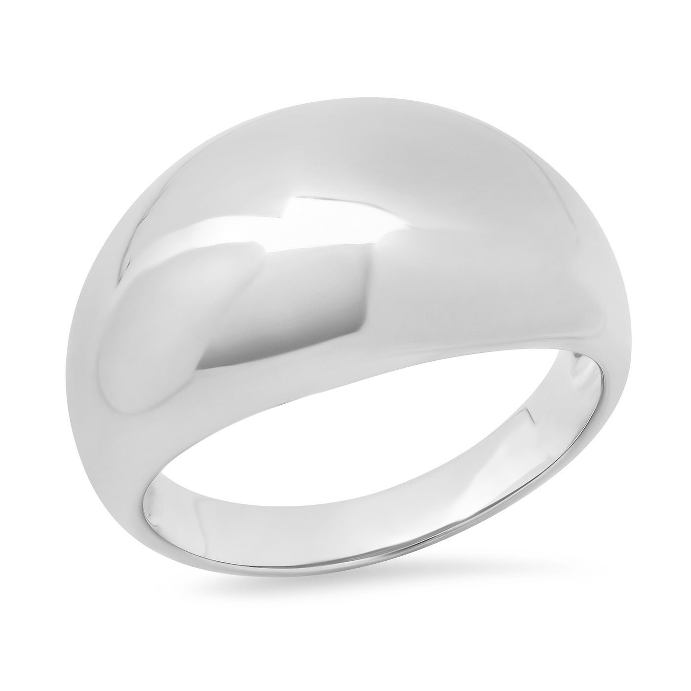 14K White Gold Solid Gold Cocktail Ring