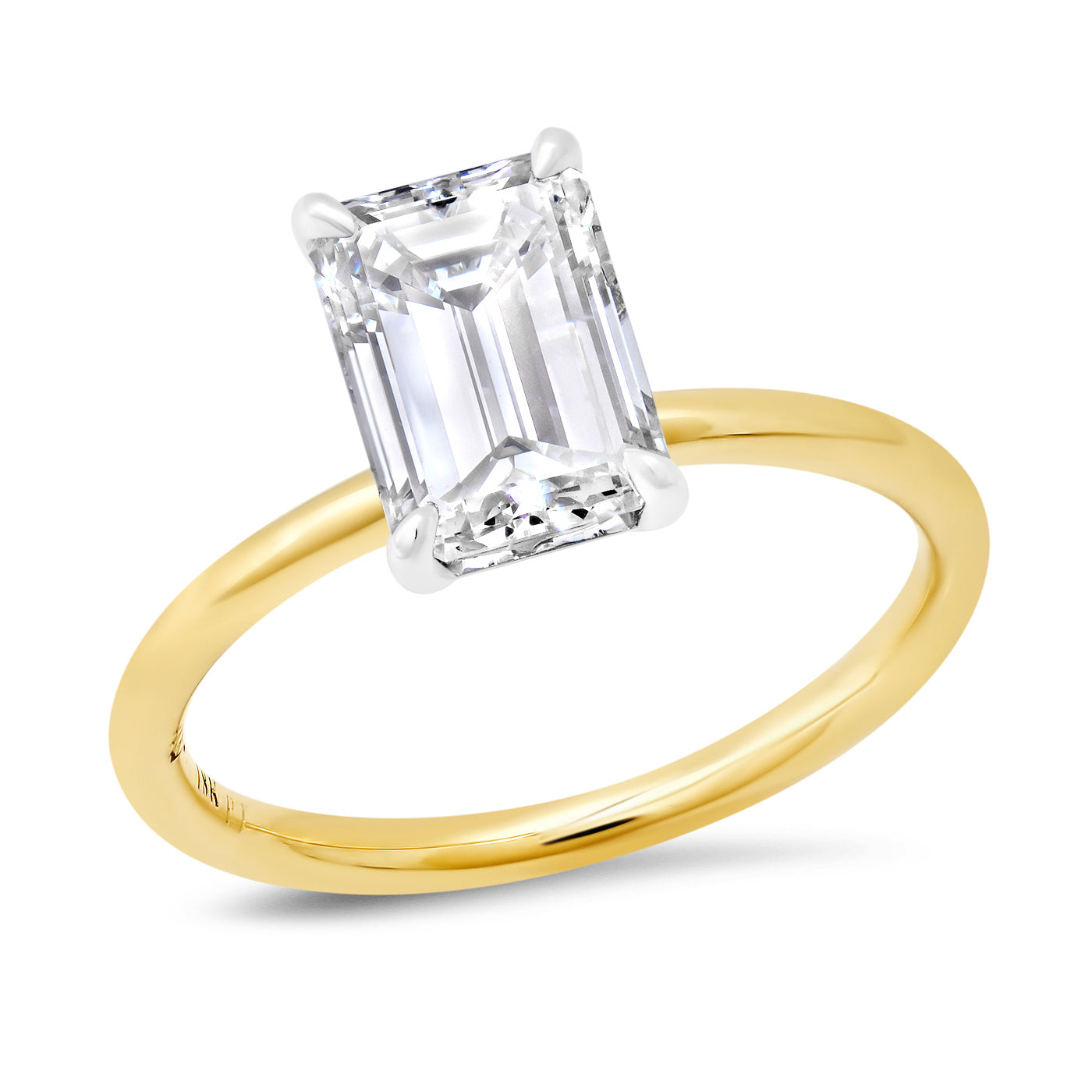 Sold - 2.02 Carat Emerald Cut Engagement Ring