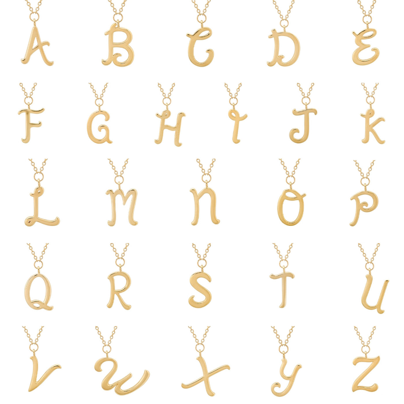 Gold Letter Necklace