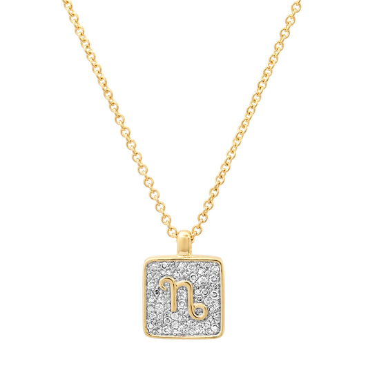 14K Yellow Gold Capricorn Necklace