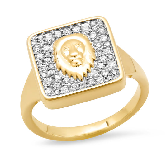 14K Yellow Gold Leo Ring