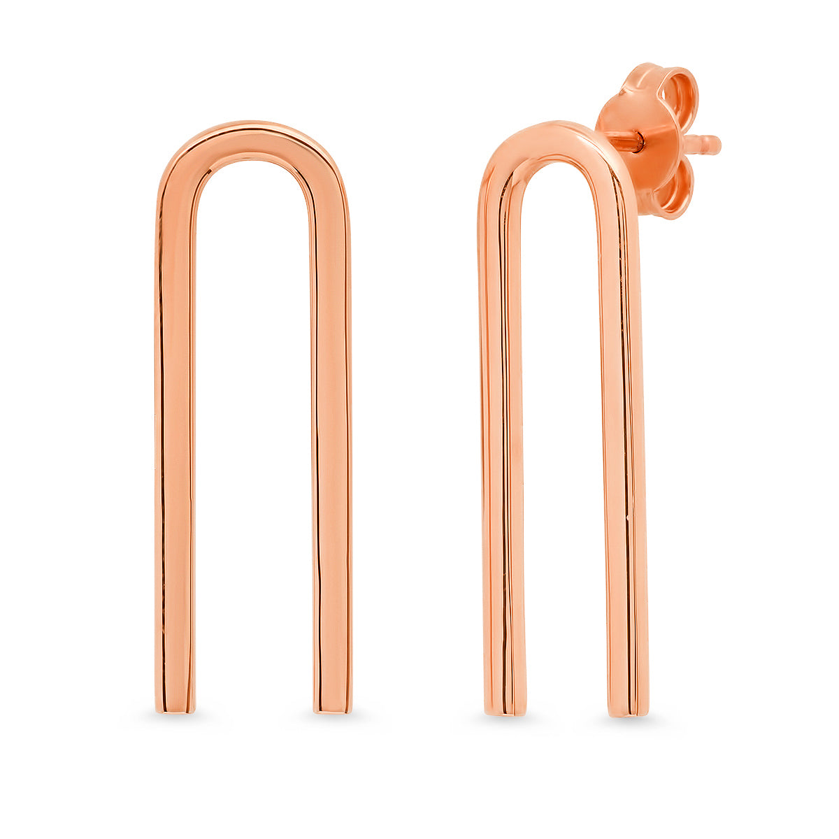 14K Rose Gold Magnet Earrings