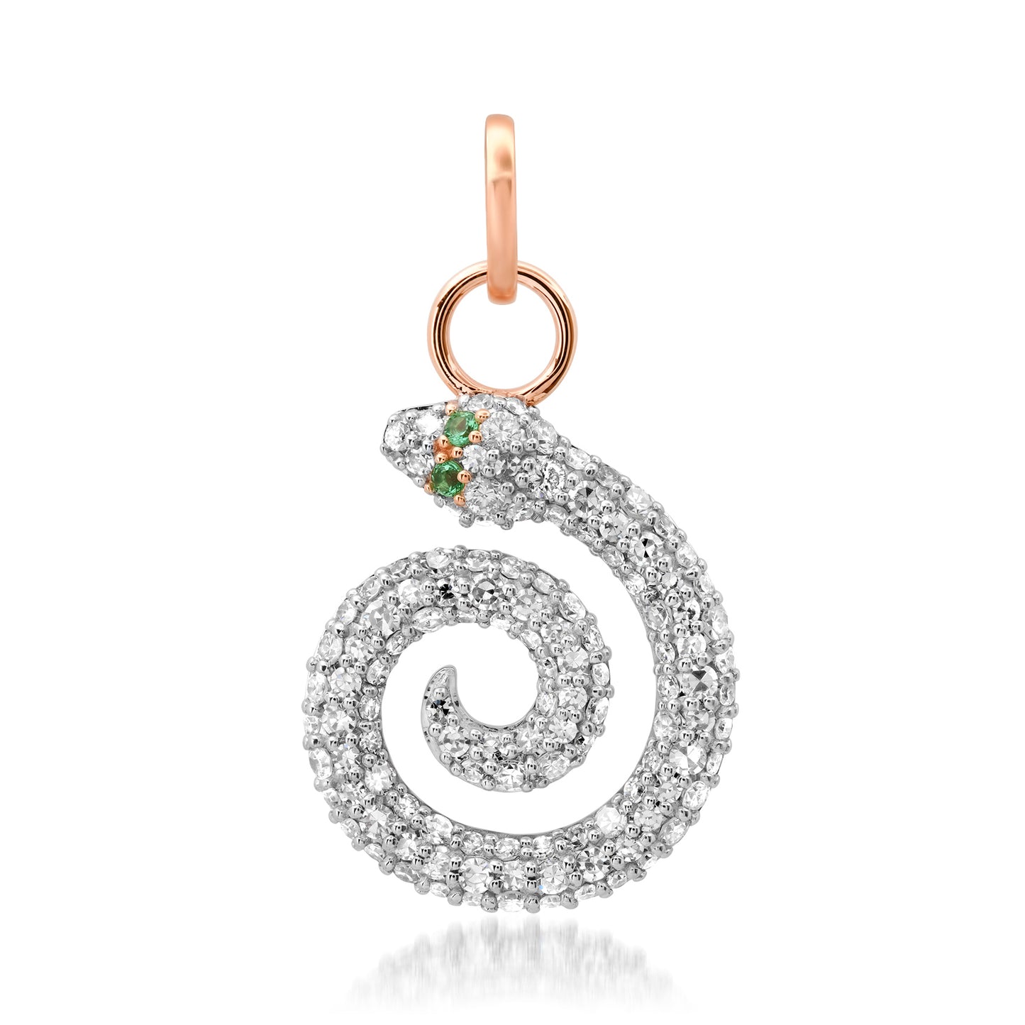 Milestones by AB for Eriness - Pave Diamond Snake Pendant