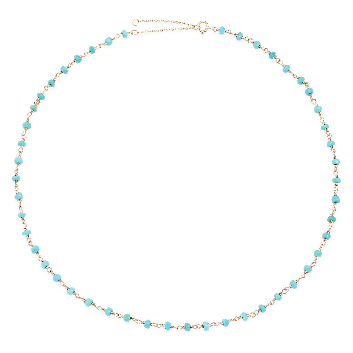 Turquoise Wire Wrapped Necklace