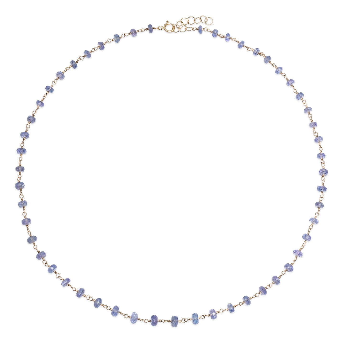 Tanzanite Wire Wrapped Necklace