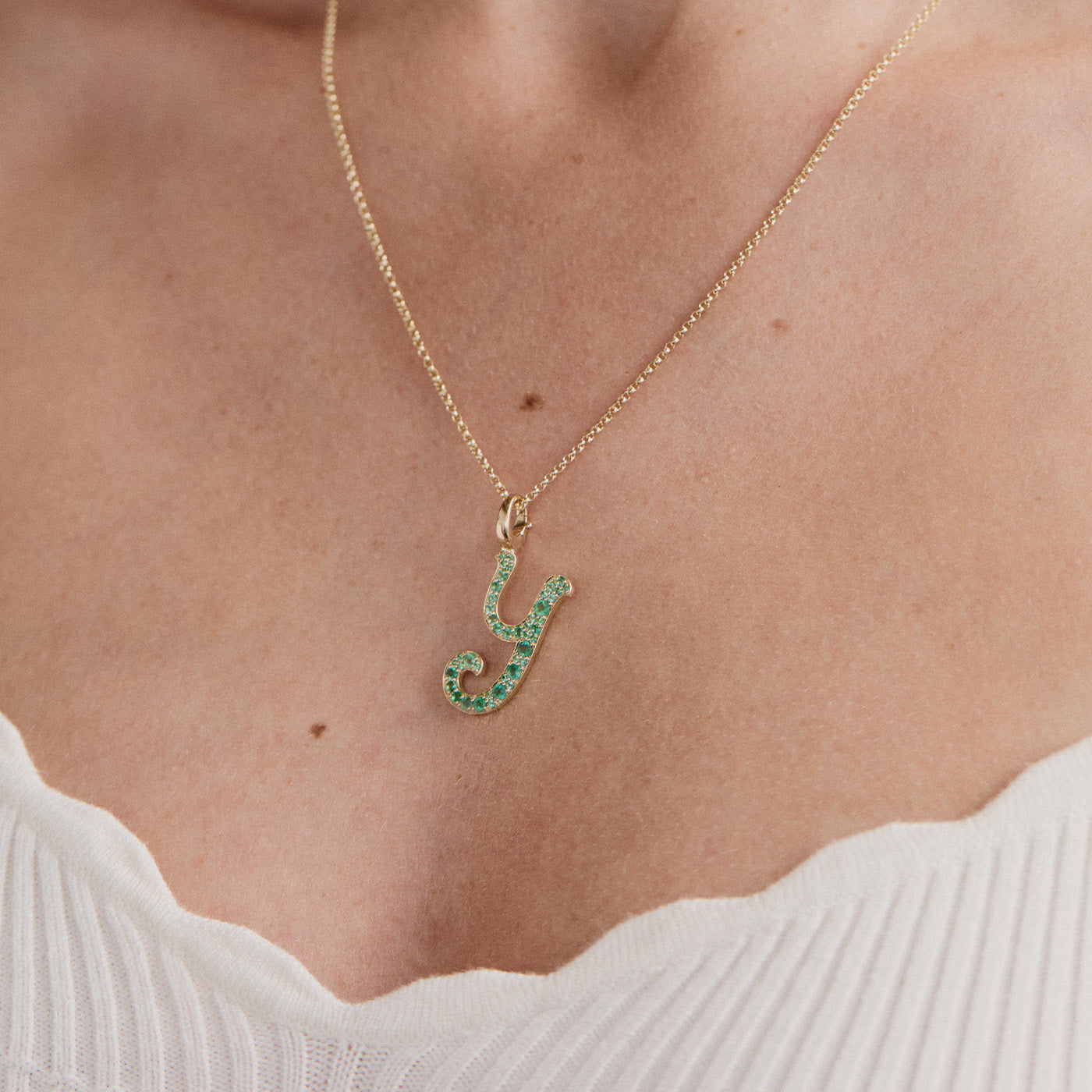 Letter Y Pendant