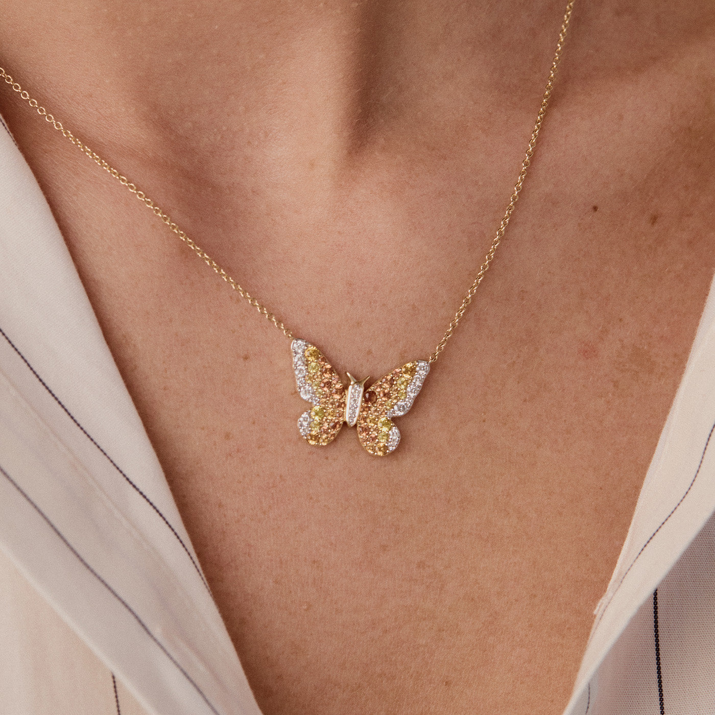 Sunshine Butterfly Necklace