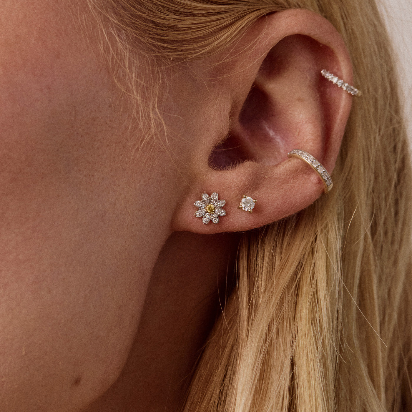 Milestones by AB for Eriness - Diamond Daisy Studs