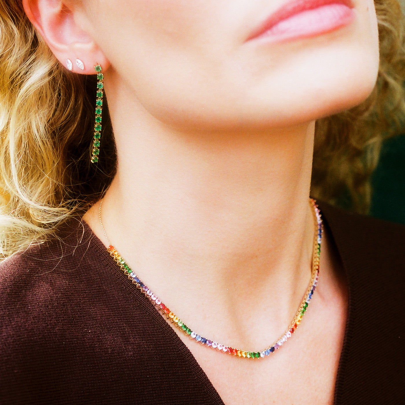 Emerald Link Earrings