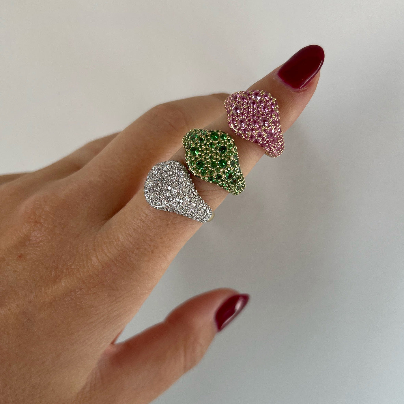 Encrusted Signet Ring