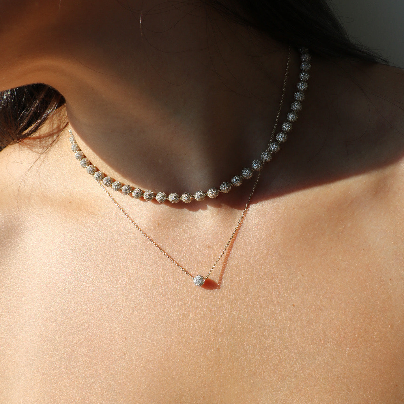 Diamond Single Orb Necklace