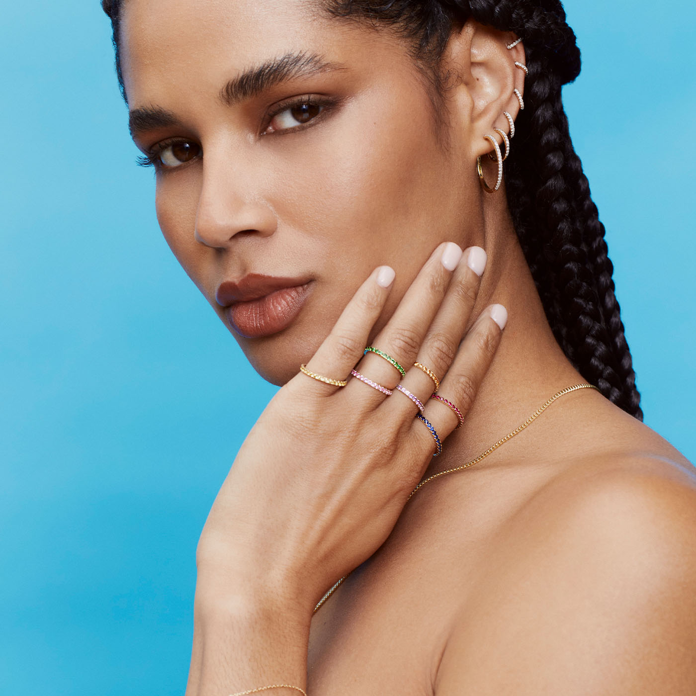 Standard Blue Sapphire Eternity Band