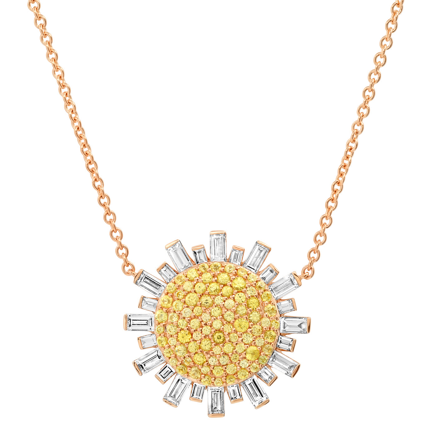 14K Rose Gold Sunshine Necklace