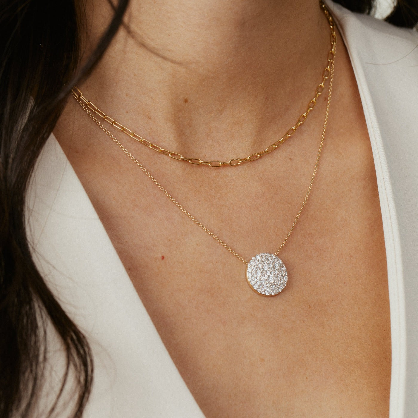Diamond Sunbeam Necklace