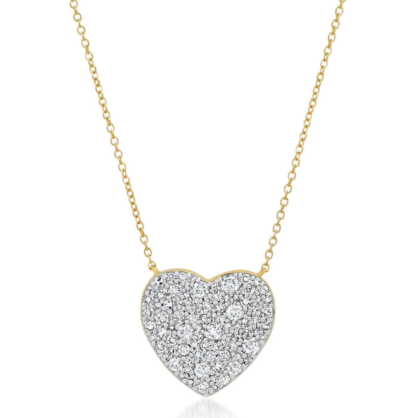   Collection 14k White Gold and Diamond Heart