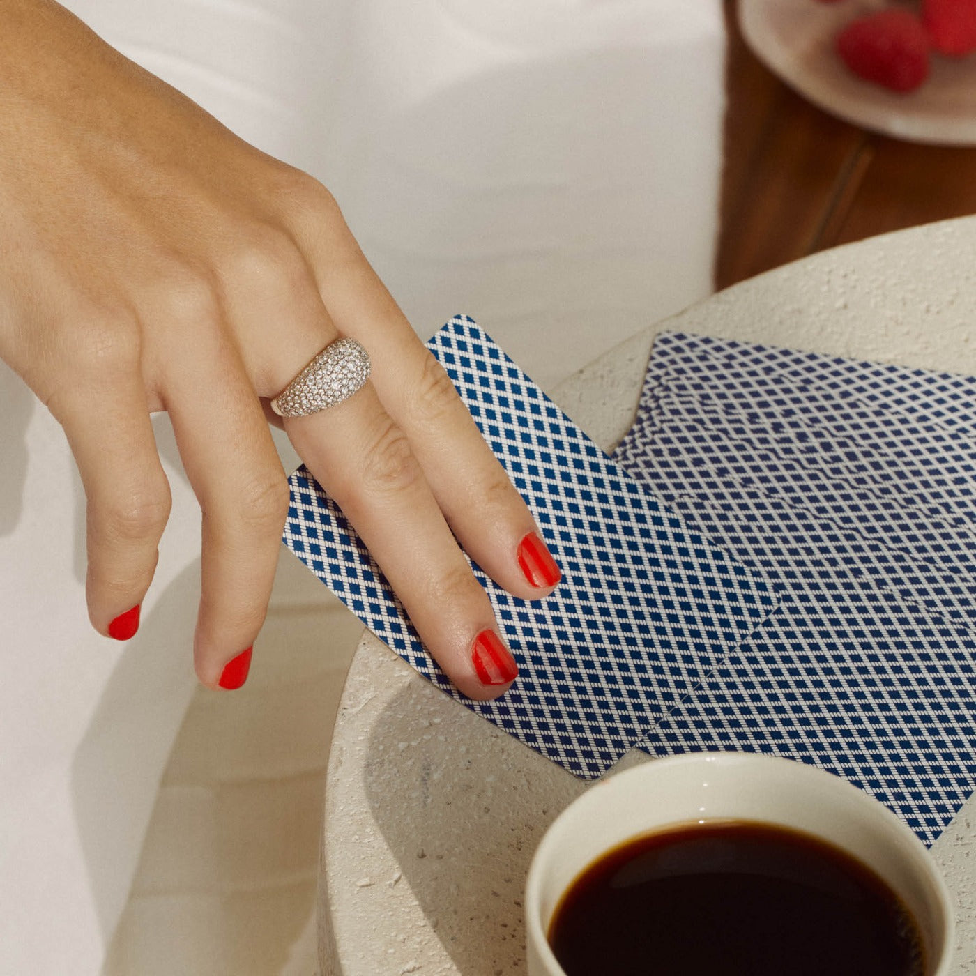 Diamond Sunburst Cocktail Ring