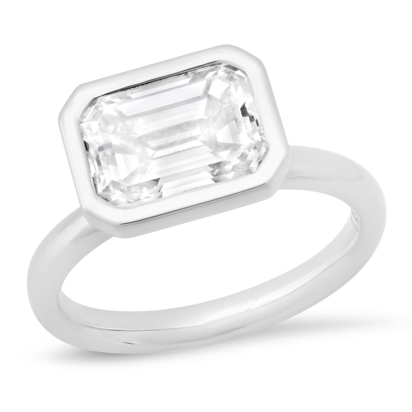 Sold - 2.41 Carat Emerald Cut Engagement Ring