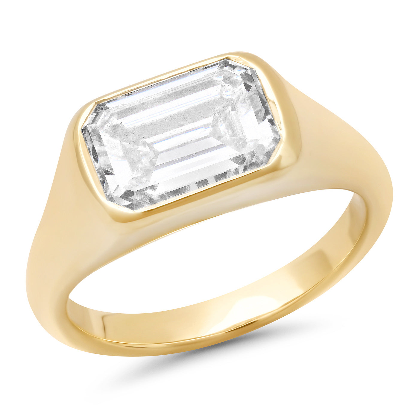 Sold - 2.01ct Emerald Cut Engagement Ring
