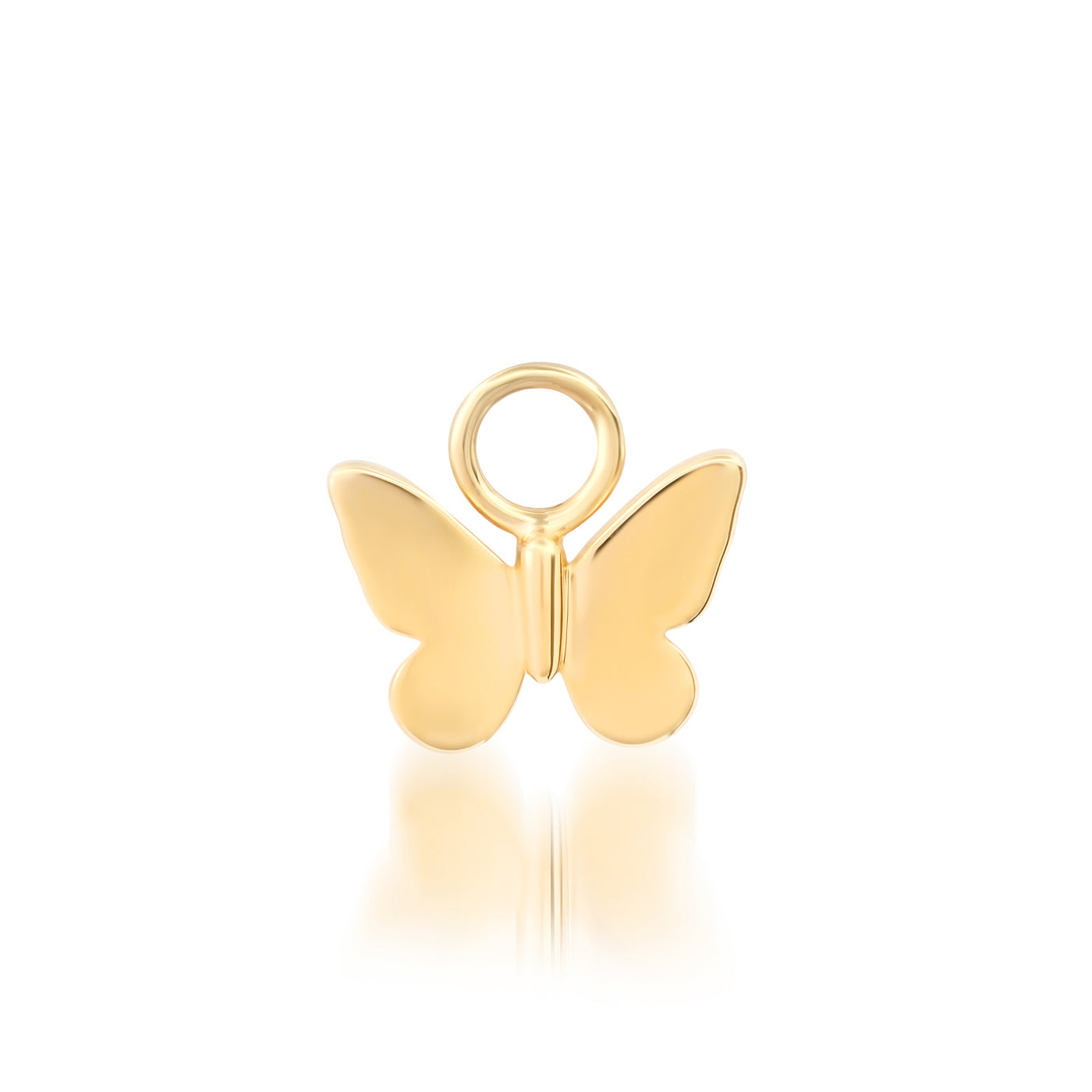 14K Yellow Gold Butterfly Charm