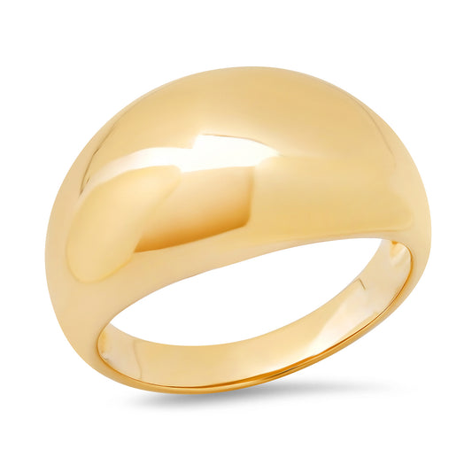 14K Yellow Gold Solid Gold Cocktail Ring