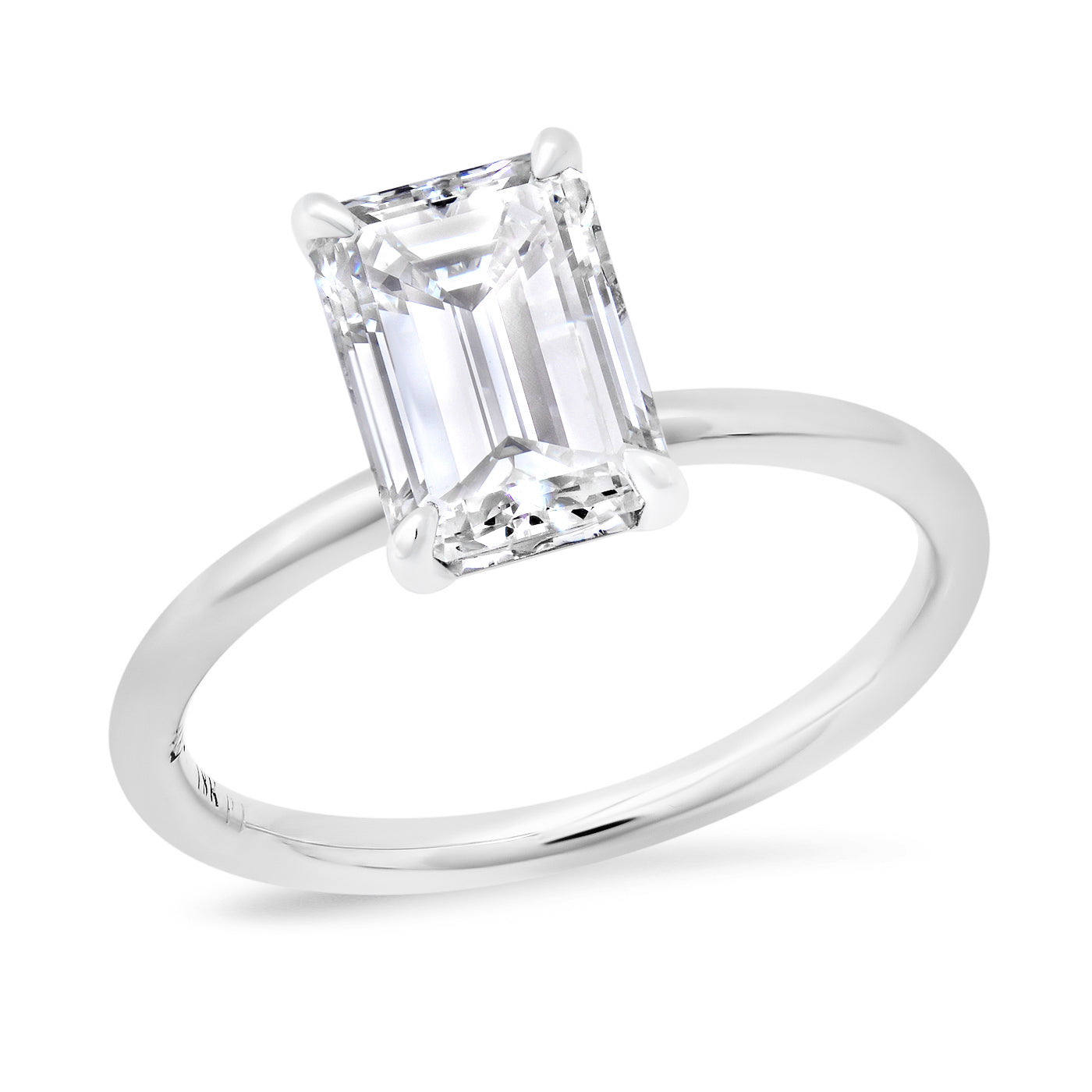 Sold - 2.02 Carat Emerald Cut Engagement Ring