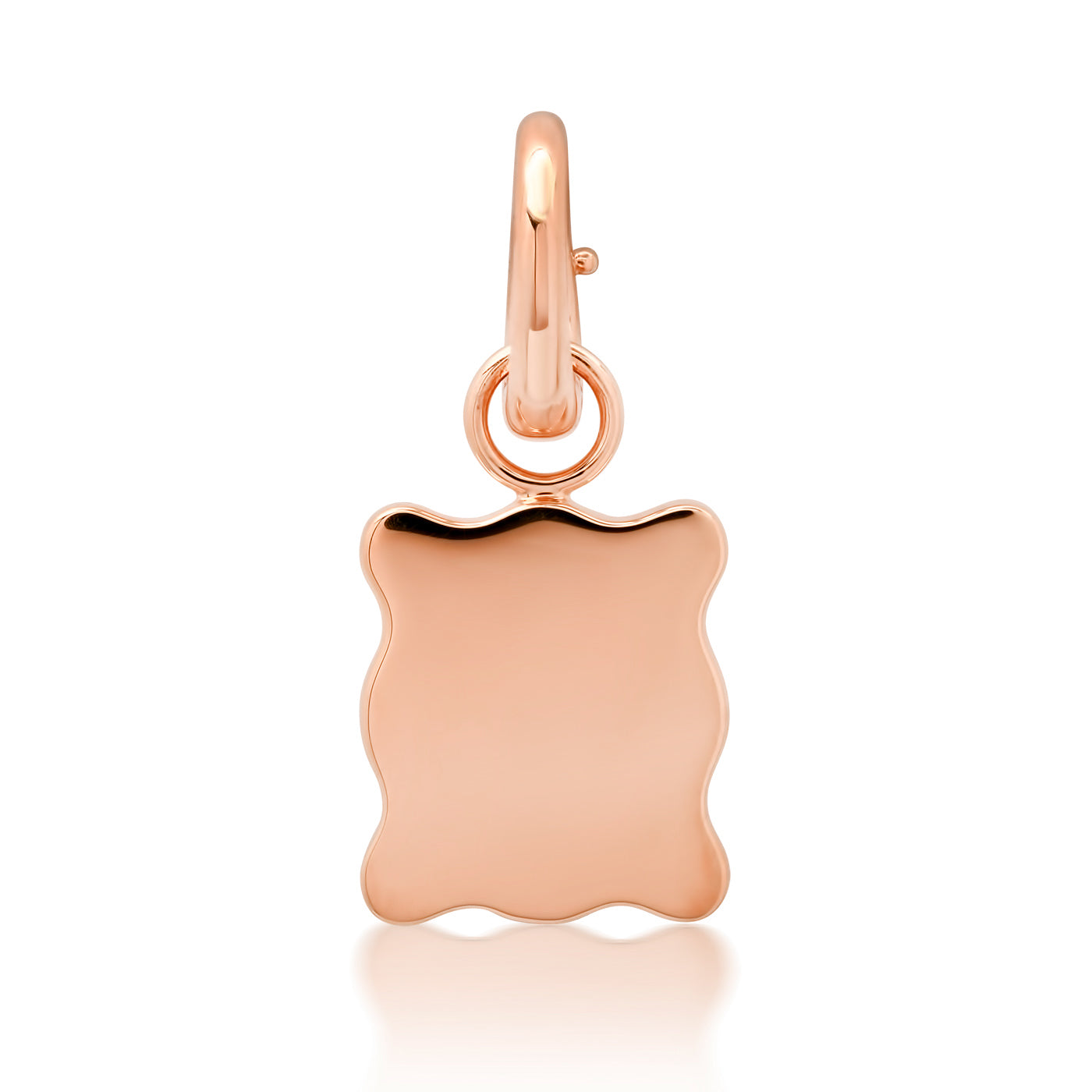 14K Rose Gold Engravable Form Pendant