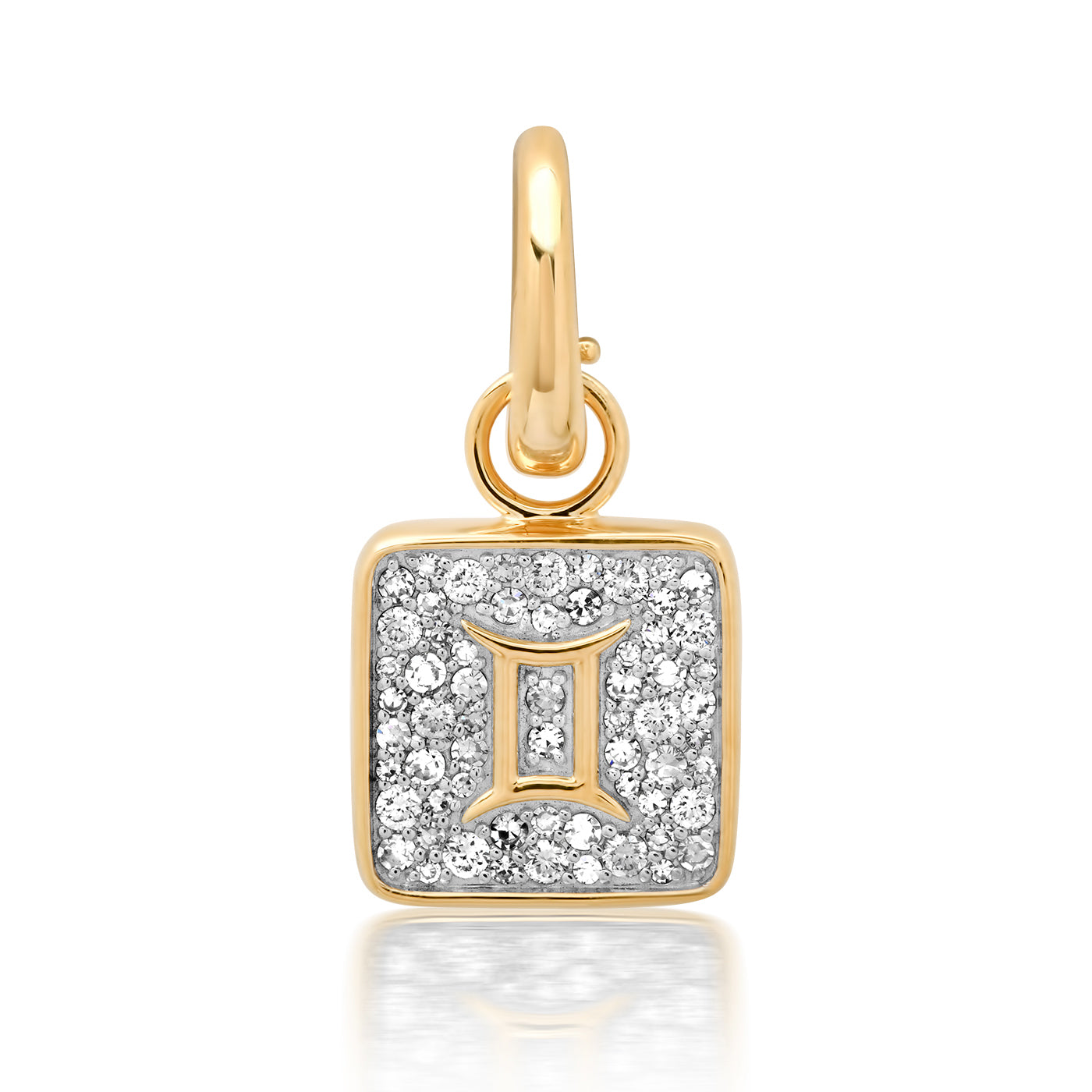 14K Yellow Gold Gemini Pendant