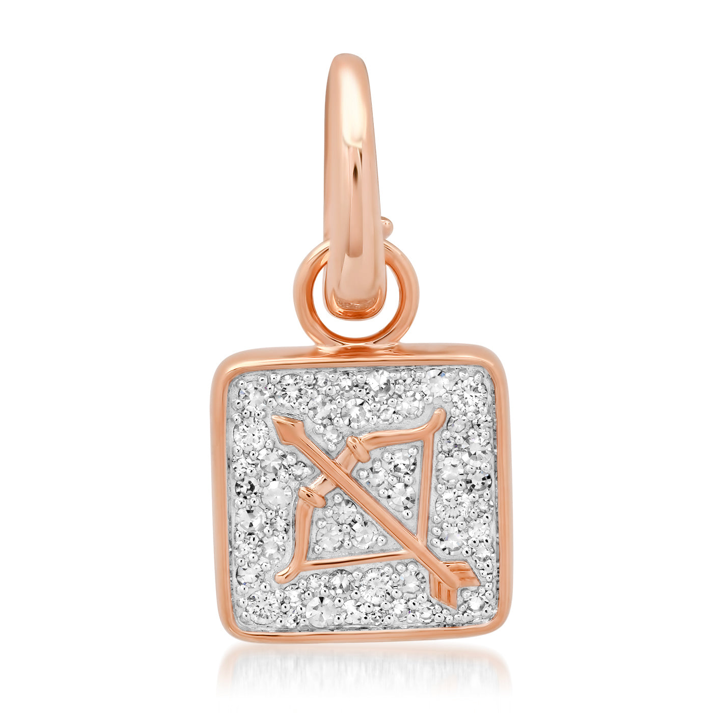 14K Rose Gold Sagittarius Pendant