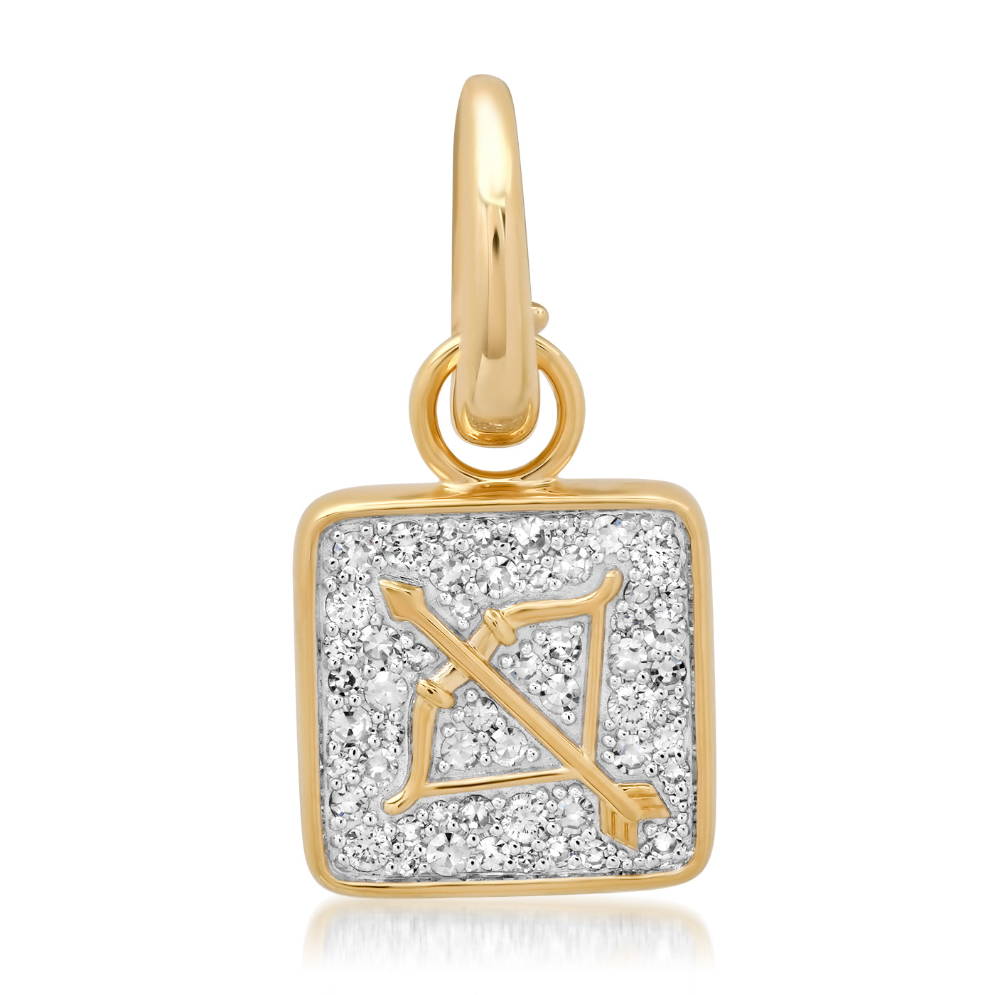 14K Yellow Gold Sagittarius Pendant