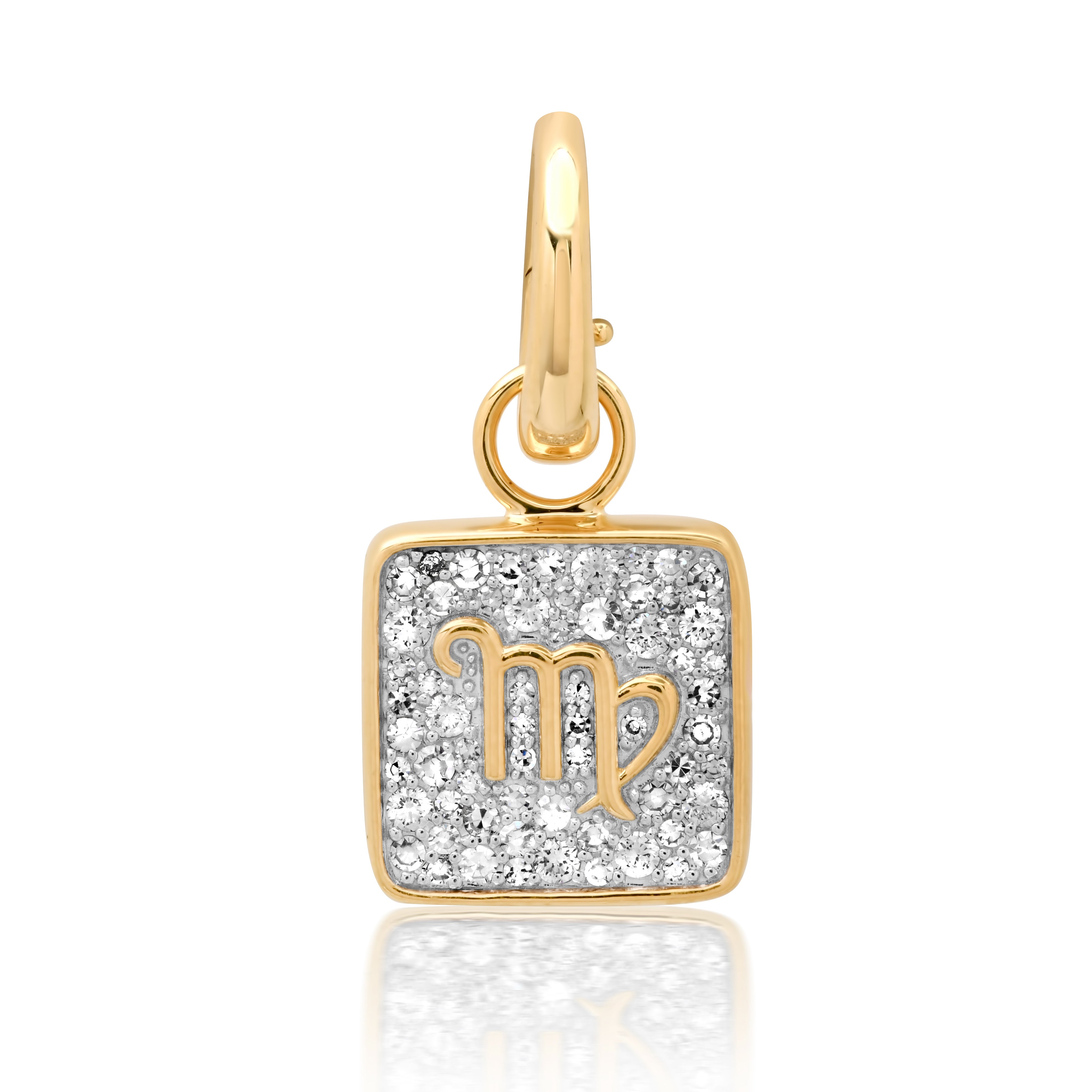 14K Yellow Gold Virgo Pendant