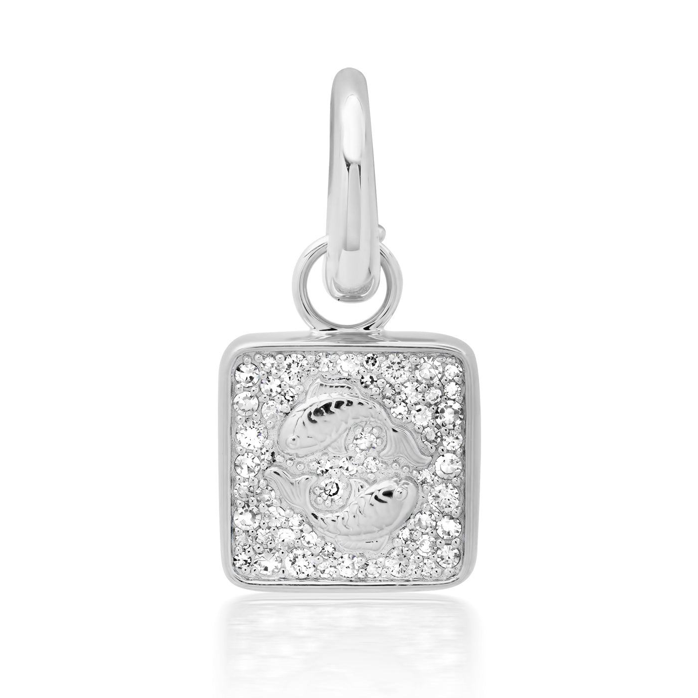 14K White Gold Pisces Pendant