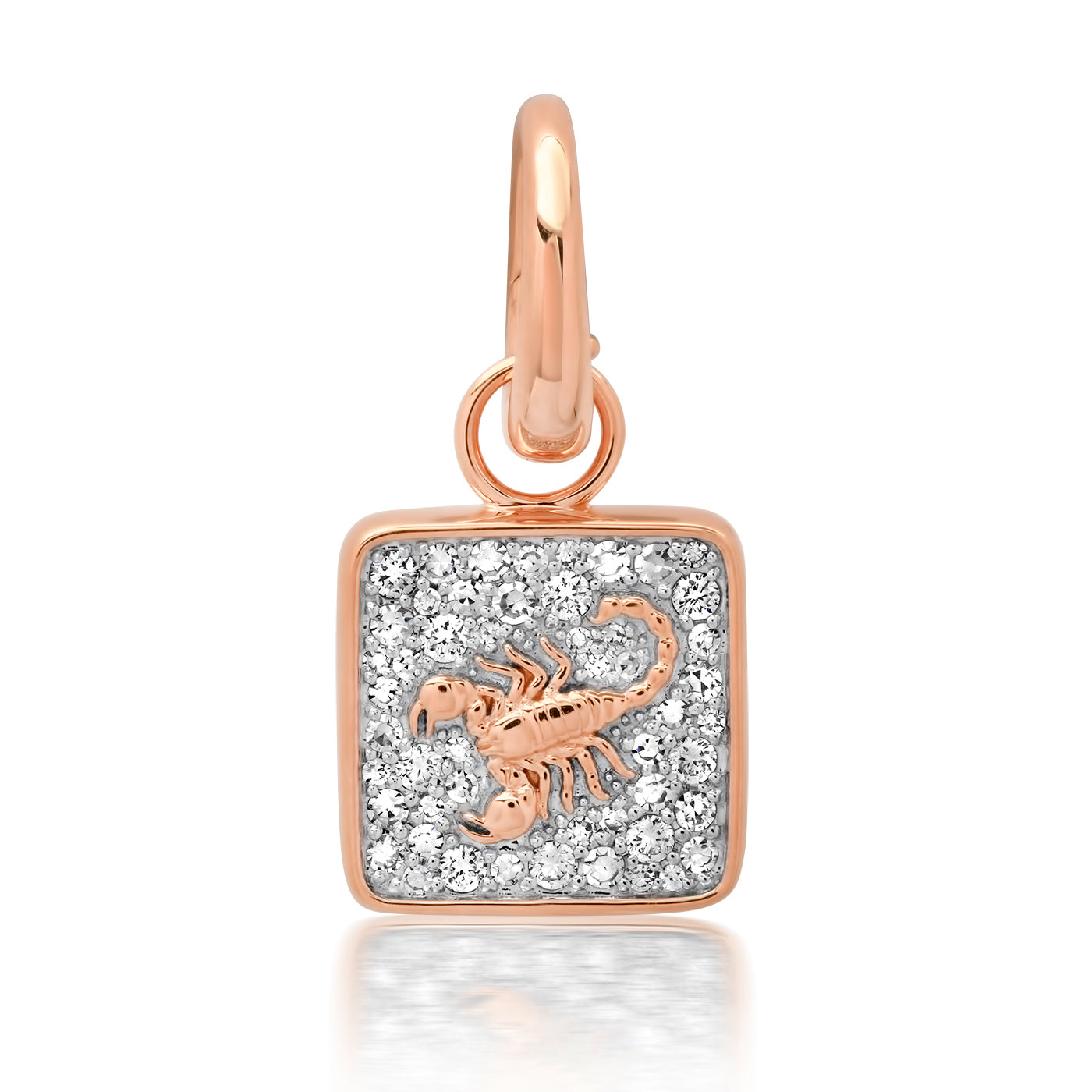 14K Rose Gold Scorpio Pendant