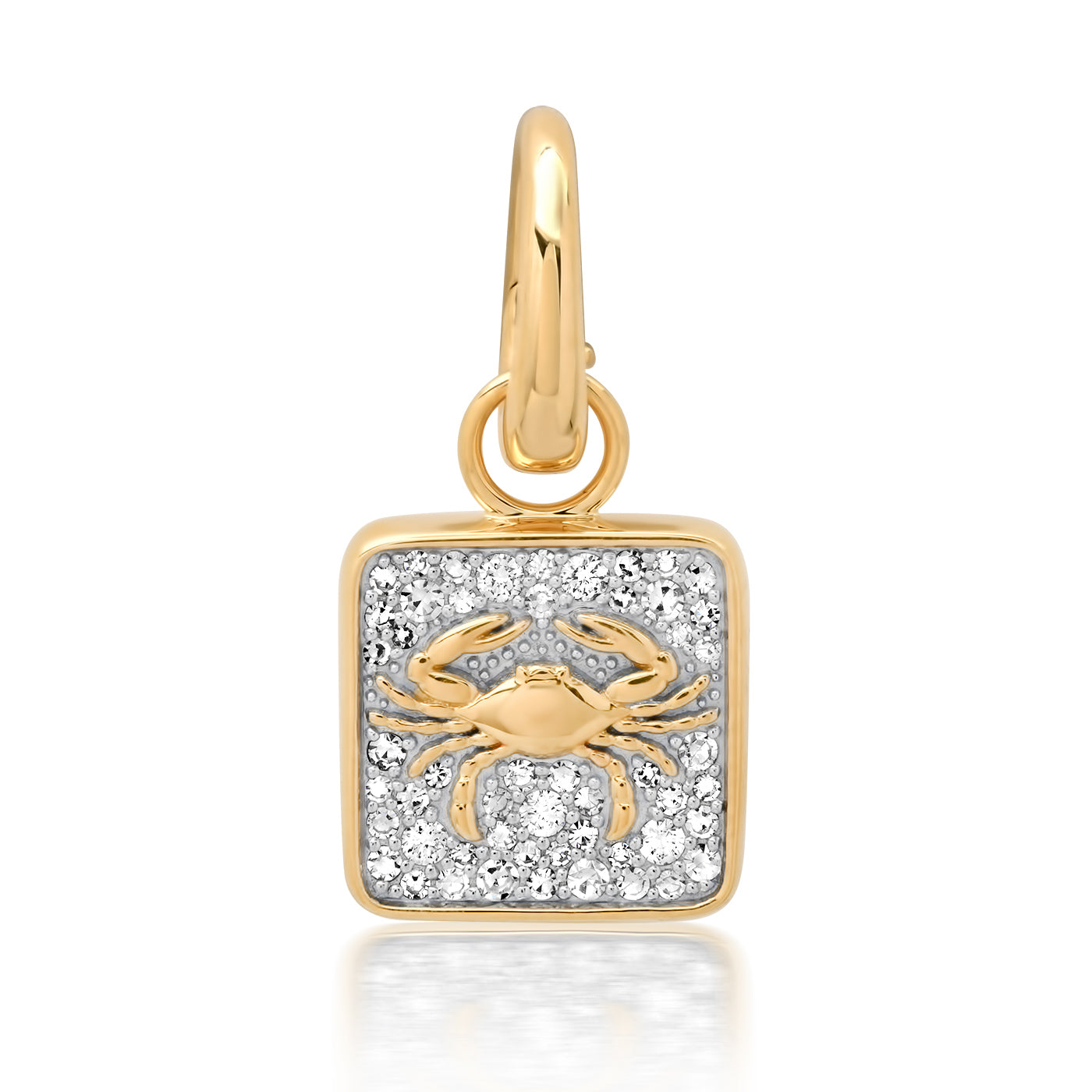 14K Yellow Gold Cancer Pendant