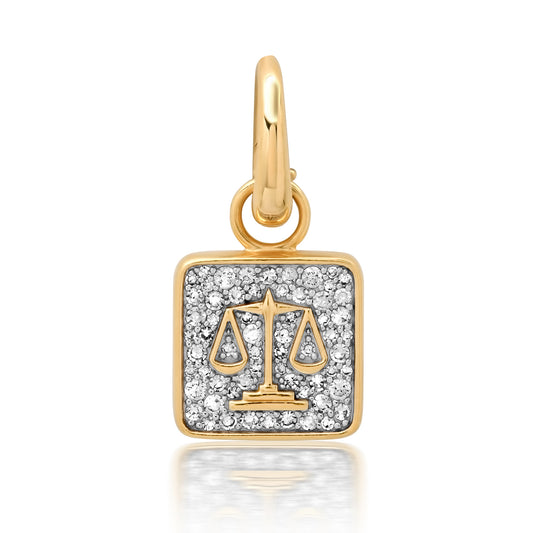 14K Yellow Gold Libra Pendant