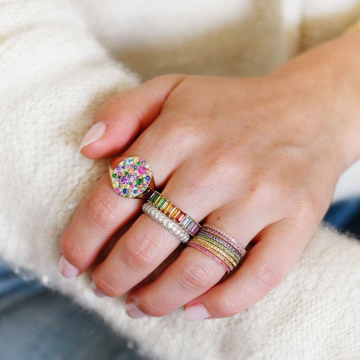 Amethyst Eternity Band