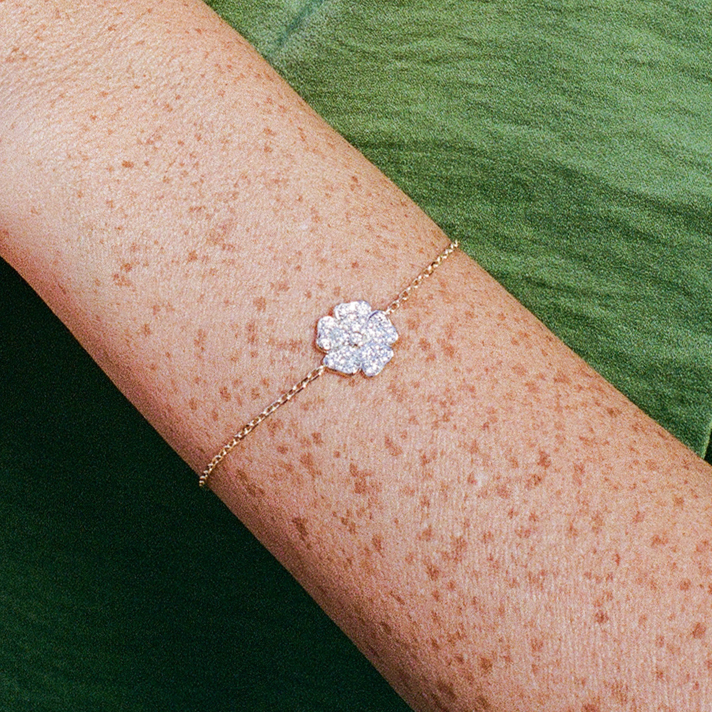 Diamond Wildflower Bracelet