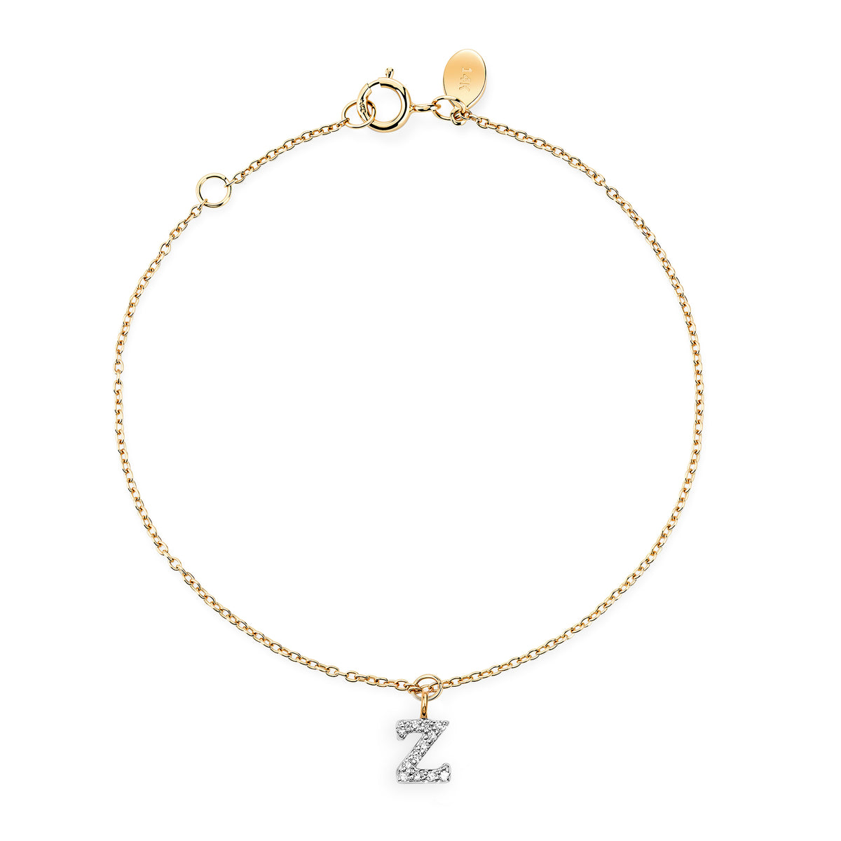 Diamond Mini Initial Bracelet
