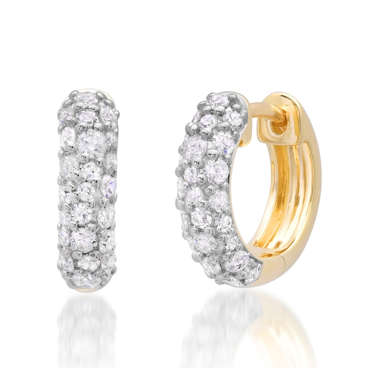 Diamond Domed Huggies