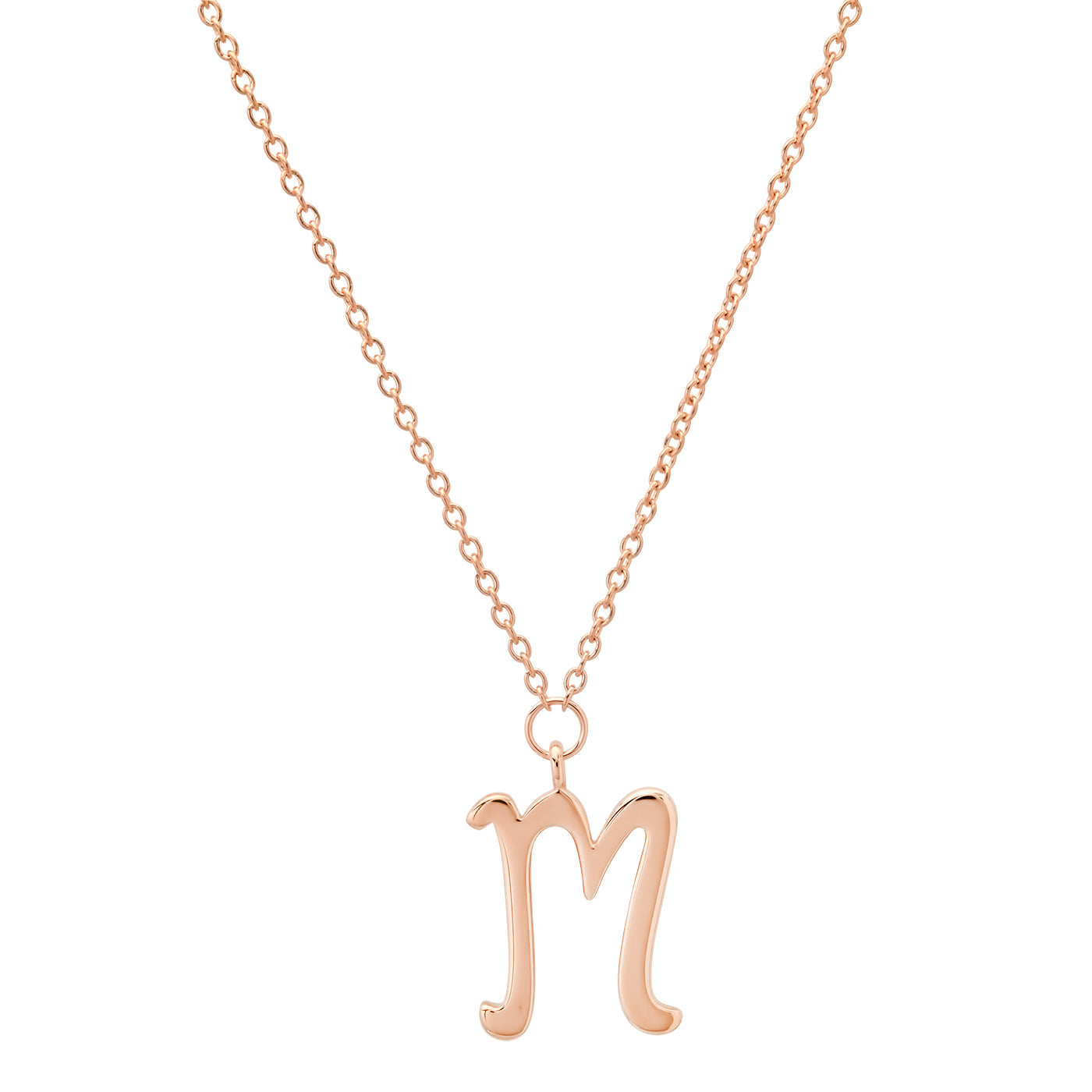 14k Rose Gold Gold Letter Necklace