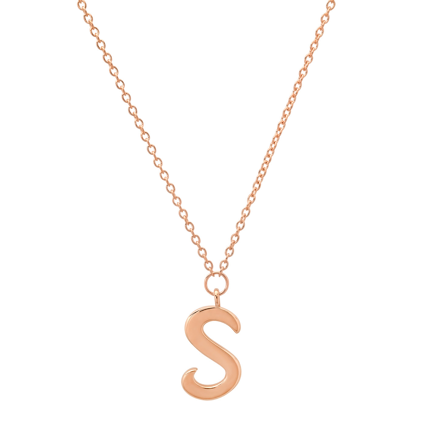 14k Rose Gold Gold Letter Necklace