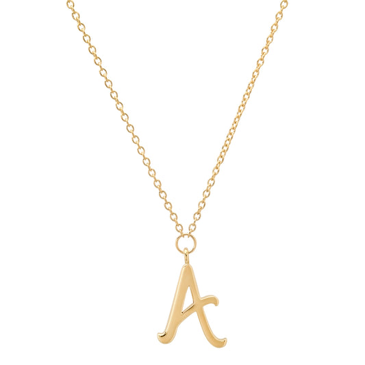 14k Yellow Gold Gold Letter Necklace