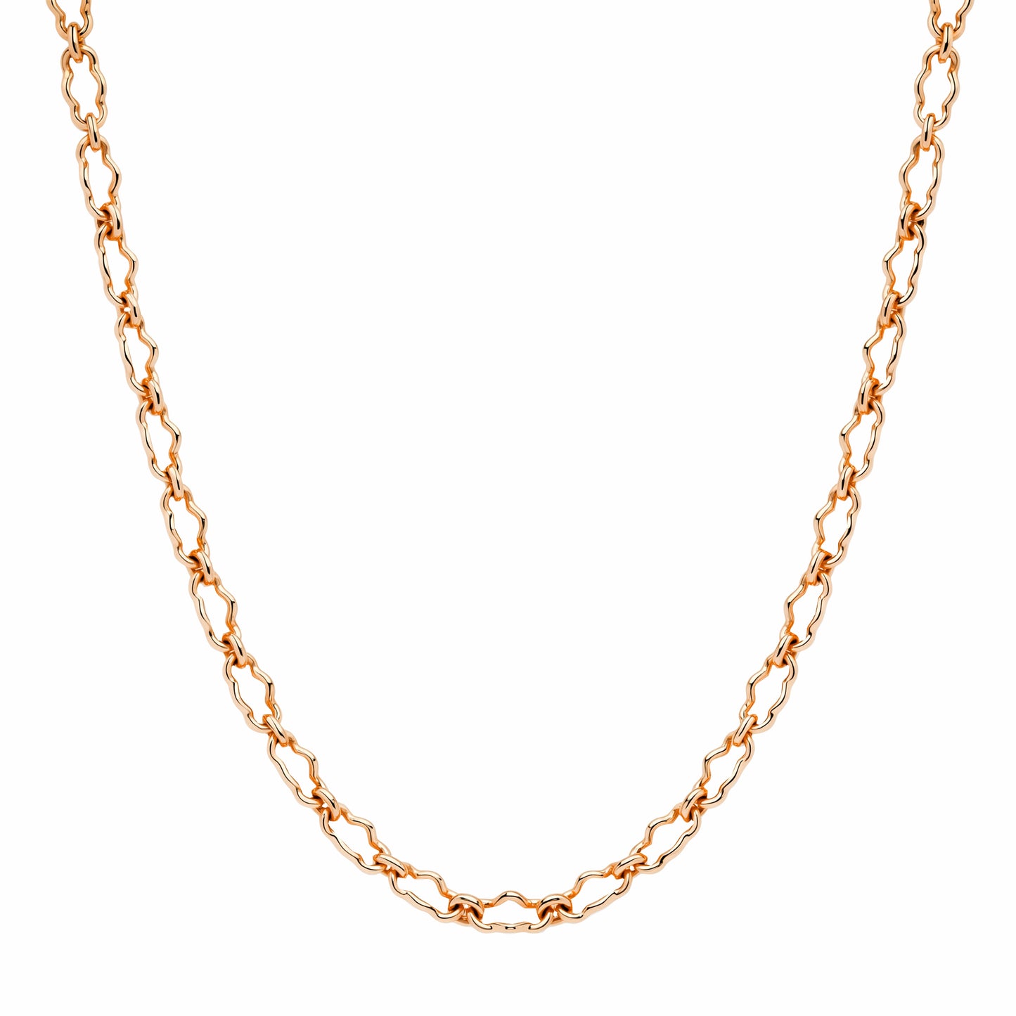 14K Rose Gold Mini Mixed Link Necklace