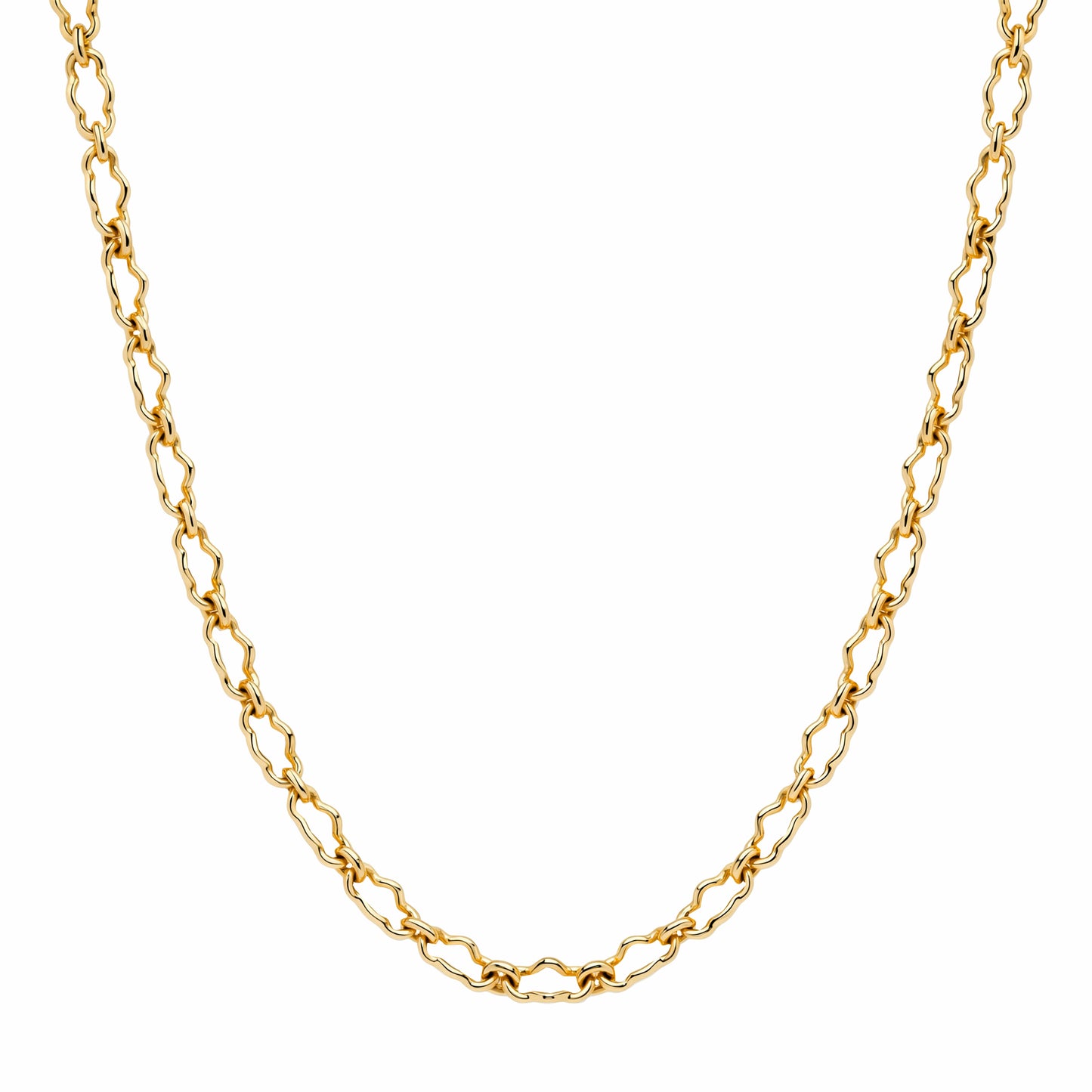 14K Yellow Gold Mini Mixed Link Necklace