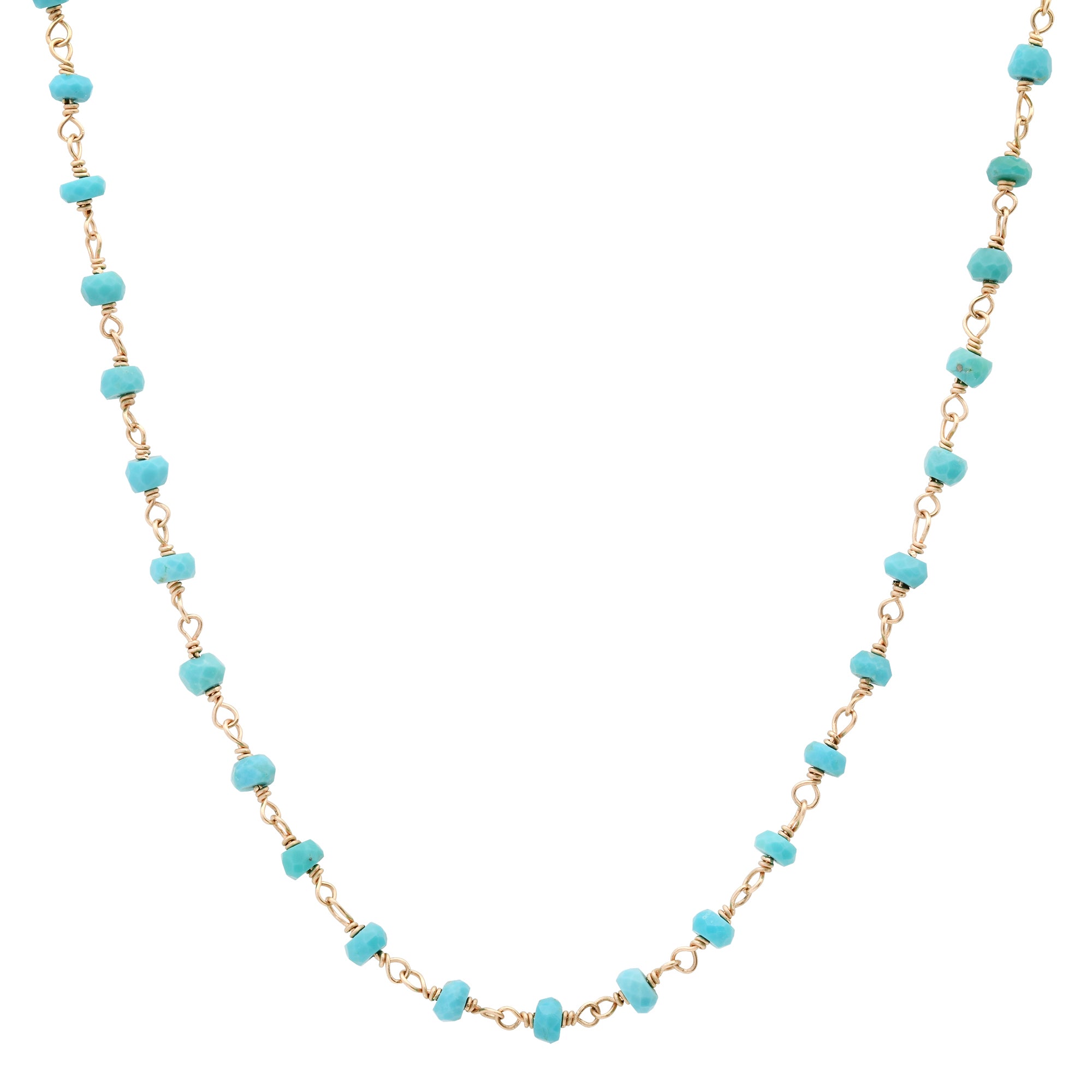 Turquoise Wire Wrapped Necklace