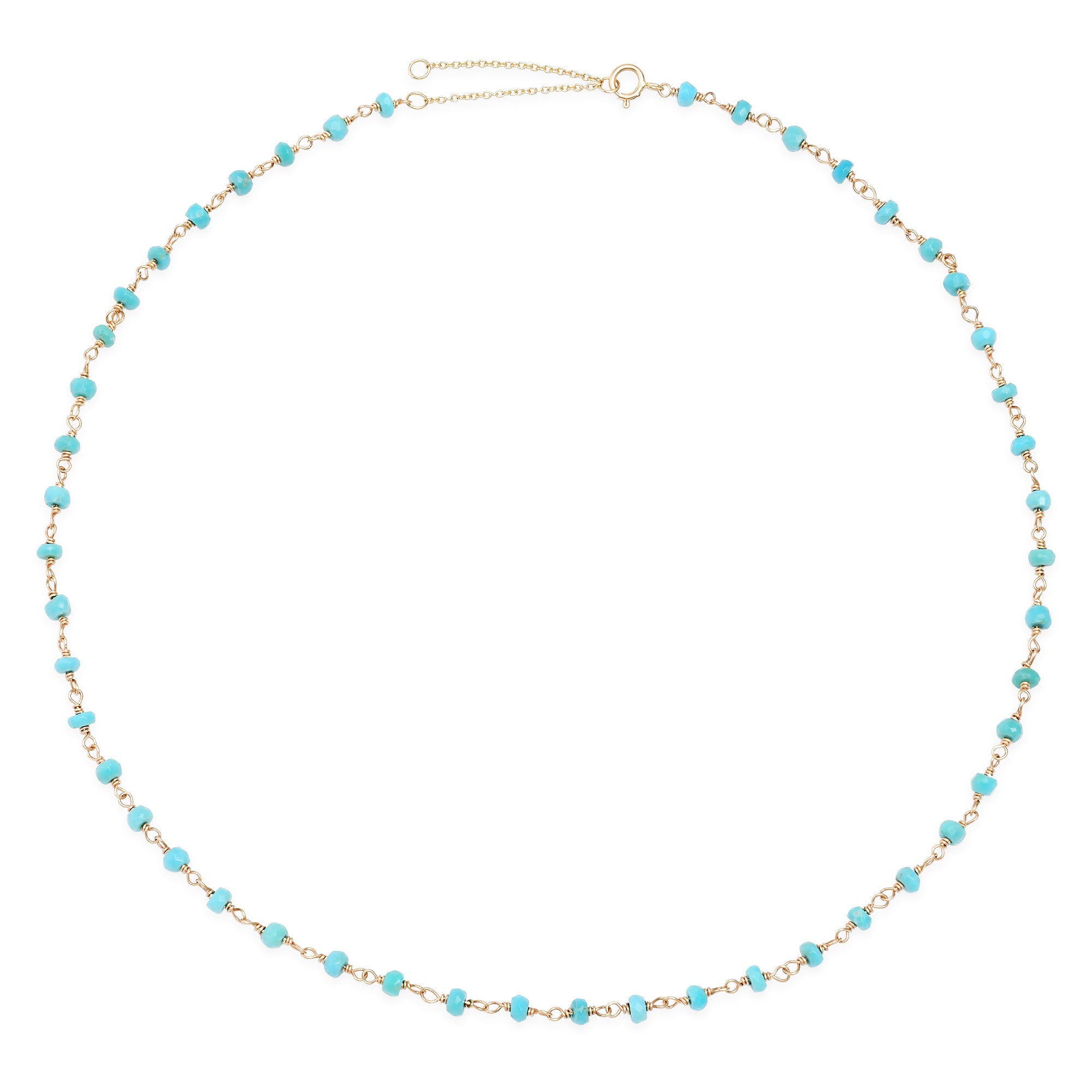 Turquoise Wire Wrapped Necklace